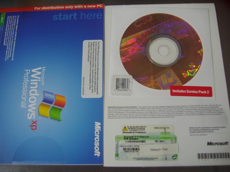 MICROSOFT WINDOWS XP PROFESSIONAL w/SP2 FULL OPERATING SYSTEM MS WIN PRO=SEALED= gallery