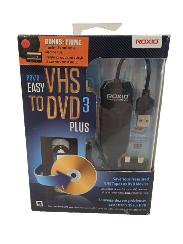 ROXIO Easy VHS to DVD 3 Plus- Convert/Transfer Old Videos Plus More NEW/SEALED!