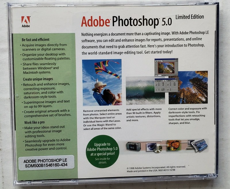 Adobe Creative Suite 5 Web Premium CS5 + CS4 + Photoshop 5.0 Preowned MacPro gallery