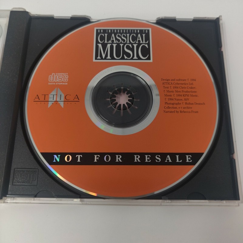 An Introduction to Classical Music CD-ROM Windows CD 4 hours 45 Composers gallery