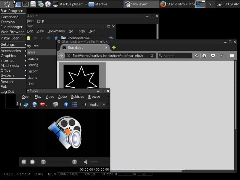 Latest New Release Star Linux OpenBox OS Operating System for PC on DVD gallery