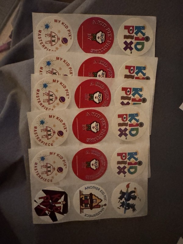 Vintage 1990’s Kid Pix Stickers gallery