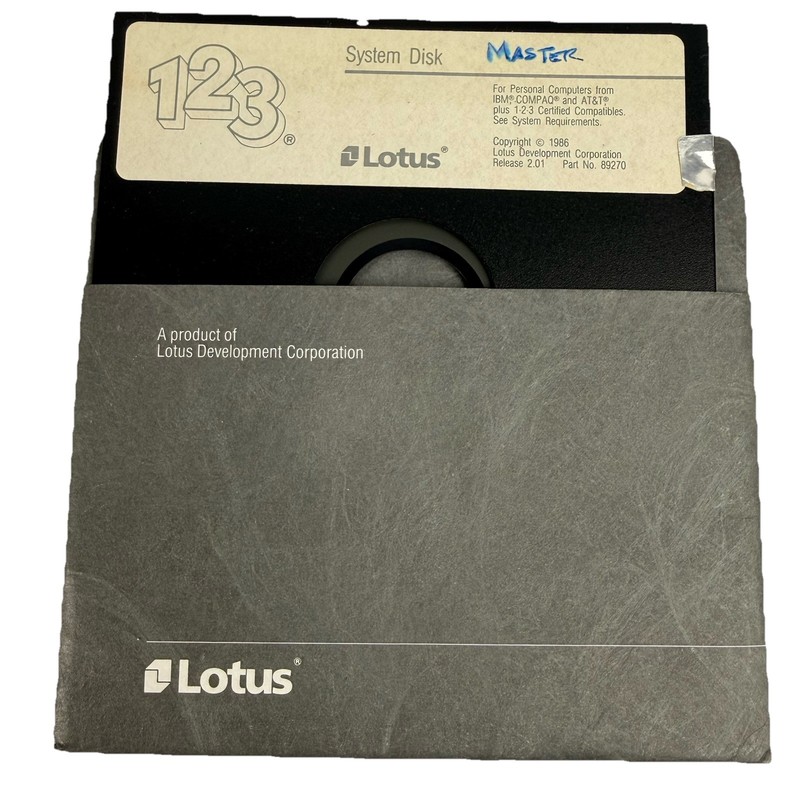 Lotus 1-2-3 Release 2.01 Master System Disk LIM EMS 4.0 Technical Manual Binder gallery