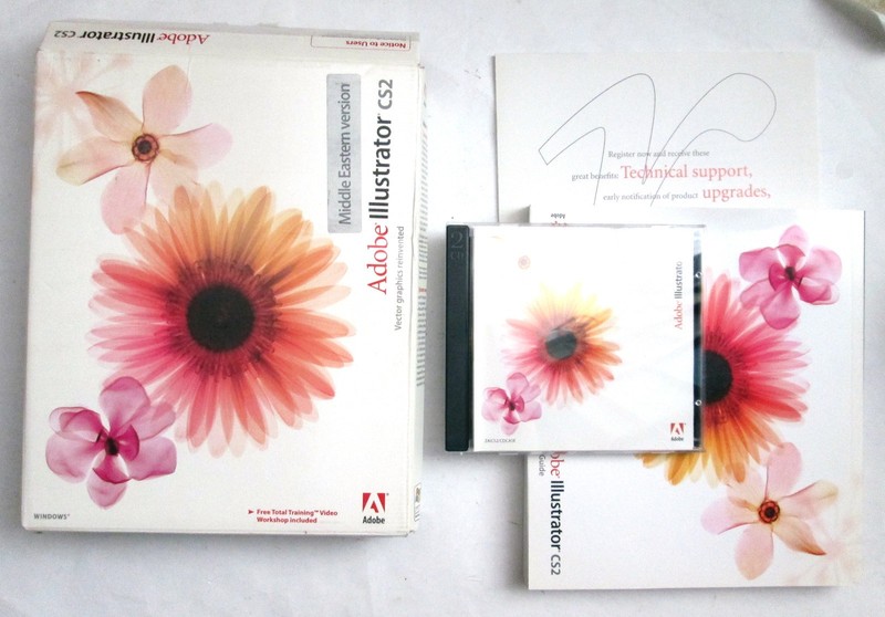 Adobe Illustrator CS2 for Windows English ME Version w/ Serial Number HEBREW