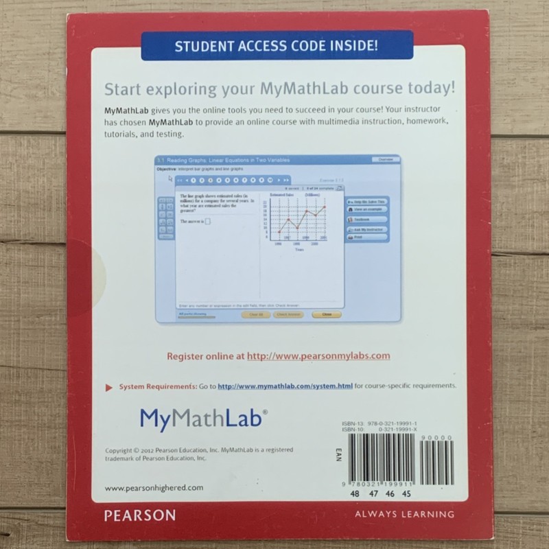 Pearson MyMathLab ISBN: 9780321199911 Student Access Kit Mathematics gallery