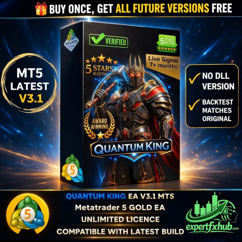 v3.1 Quantum King EA Metatrader MT5 Forex Bot Trading Forex Robot prop firm