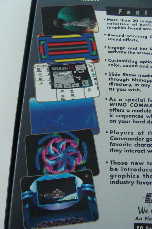 VTG Origin Fx Screen Saver w 3 MS-DOS 3.5” Discs Orig Box w Manual - UNTESTED gallery