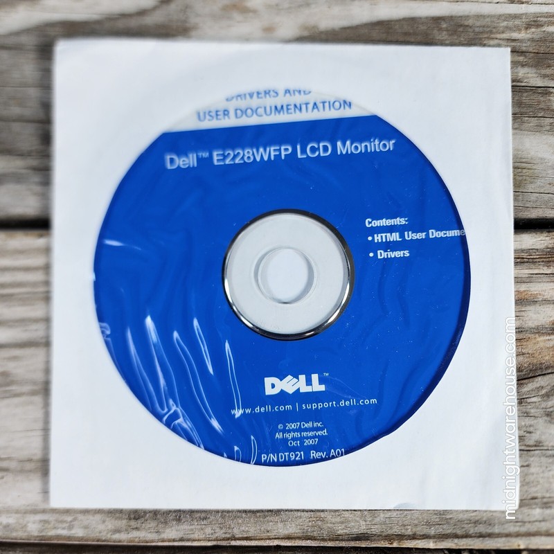 Dell E228WFP LCD Monitor Drivers and User Guide CD Manual DT921 Q70G2200-700-1F gallery