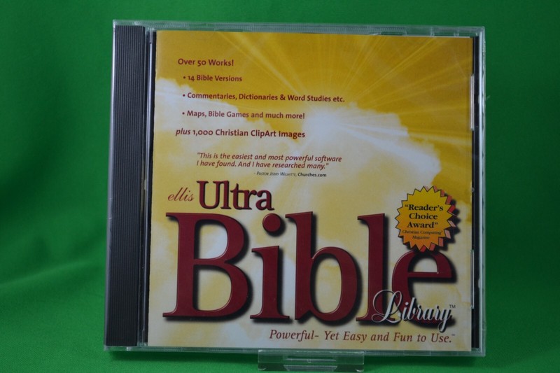 Ellis Ultra Bible Library Version 6 – 2001 CD-Rom NEW SEALED 14 Bible Versions