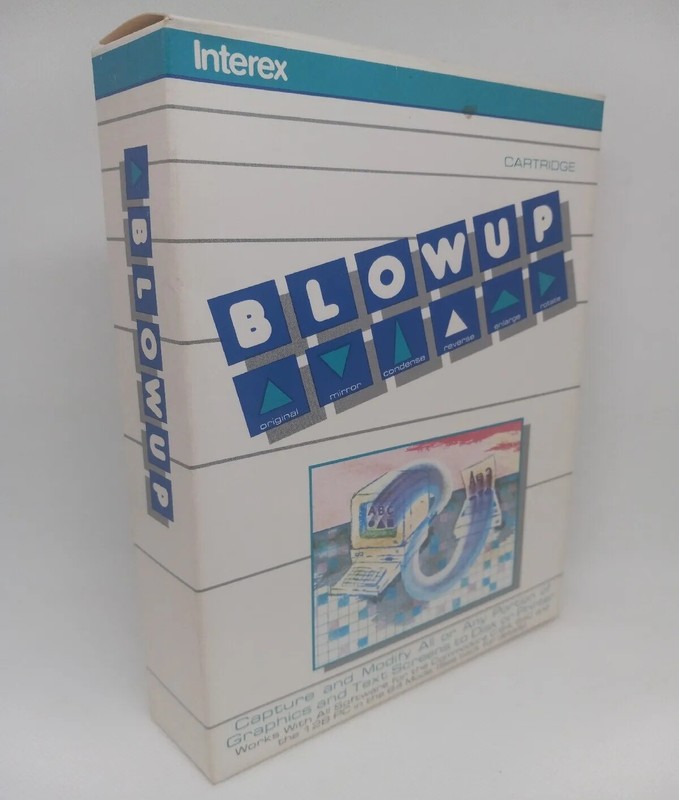 Commodore 64/64C/128 BLOWUP - Vintage 1987 Cartridge - Capture & Modify Screens