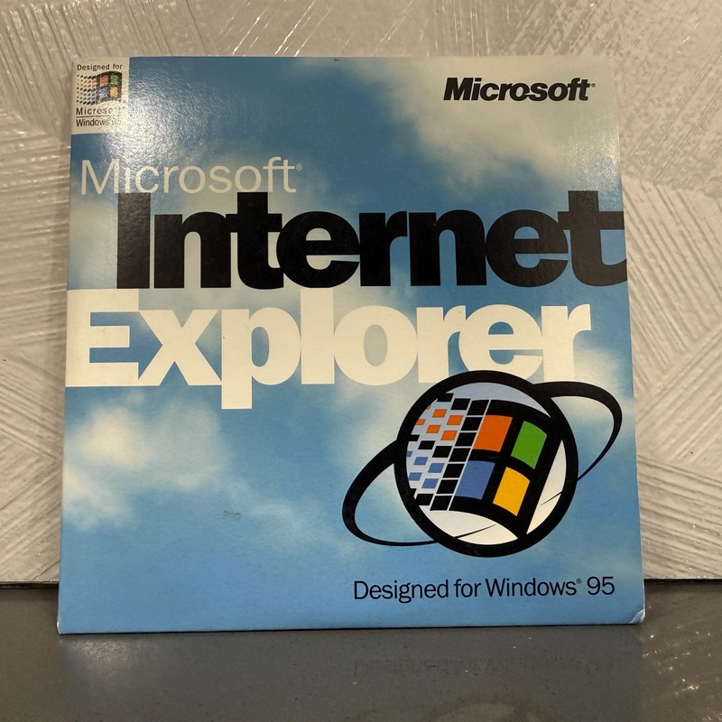 Vintage Microsoft Internet Explorer 2.0 Windows 95 CD-ROM Original Disc + Sleeve gallery