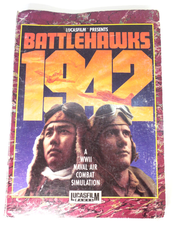 1988 Battlehawks 1942 Lucasfilm Vintage PC Game 3.5 5.25 Floppy disks