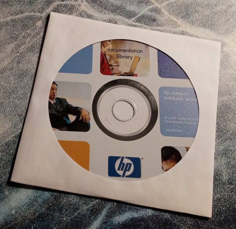 HP Compaq Notebook Series PC Documentation CD DVD