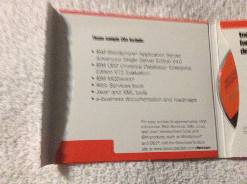 IBM Developer Toolbox for e-business Sample 3Q 2001 Developer Works PC CD-ROM gallery