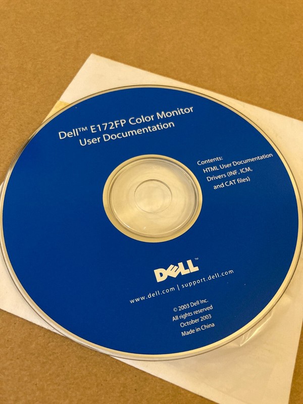 Dell E172FP Color Monitor User Documentation and Drivers