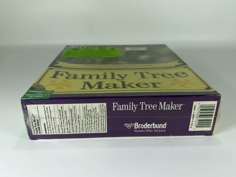 1996 Broderbund Family Tree Maker CD-ROM Software for Windows 95 & Windows 3.1 gallery