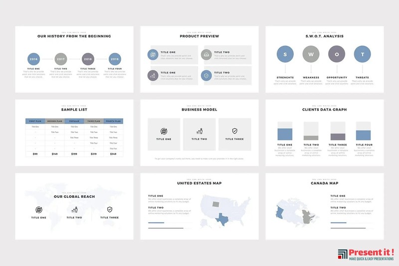 Brown Minimal Google Slides Template gallery