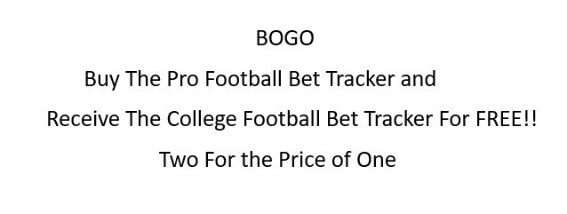 Pro Football Bet Tracker Excel Spreadsheet for PC or Android, BOGO See Descript. gallery
