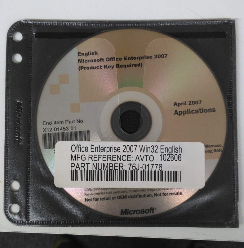 Office 2007 Enterprise 10 Pc’s + Visio 2007 Windows 11 and 10