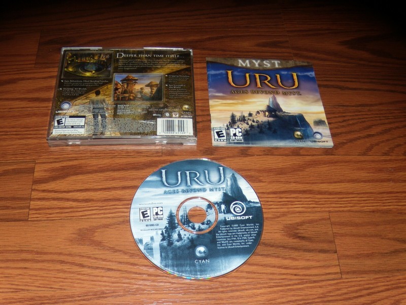 Myst Uru Ages Beyond Myst (PC, 2003) CD-ROM Game