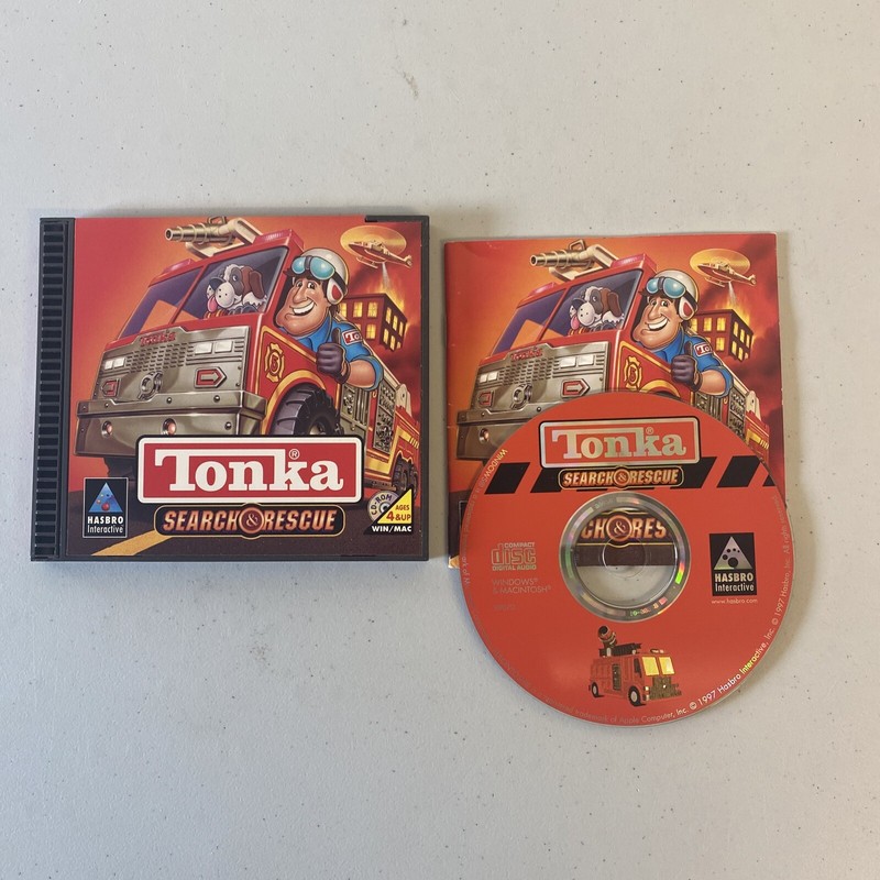 Tonka Search And Rescue CD-ROM for PC 1997 With Manual