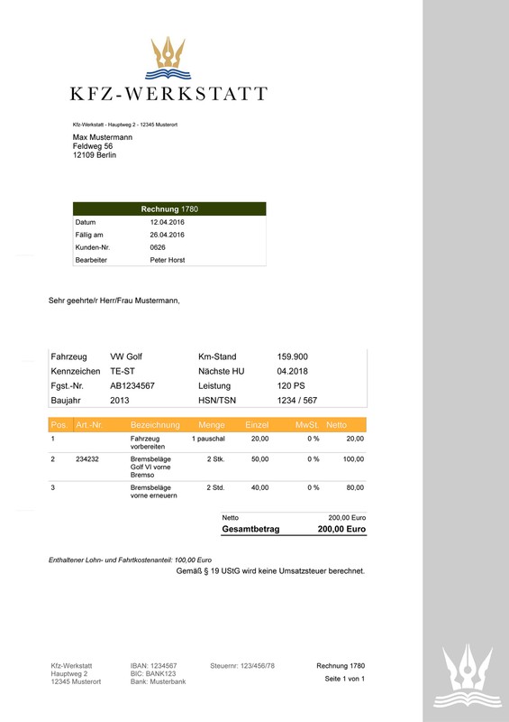 Faktura Manager Kfz Werkstatt Software Rechnungswesen,Autowerkstatt Programm EDV gallery
