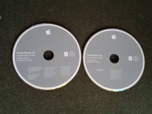 Original Powerbook G4 15″ 17″ OS Software Install Discs 10.3.2 Operating System