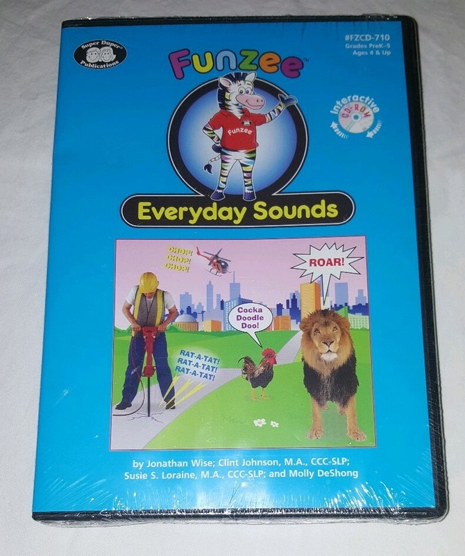 New Sealed Funzee Everyday Sounds Interactive Software Computer Game