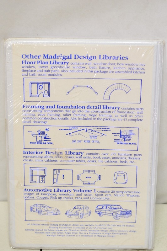 NEW Madrigal Architectural Libraries CAD & Paint Program IFF Format gallery