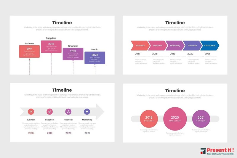 Timeline Infographics Template gallery