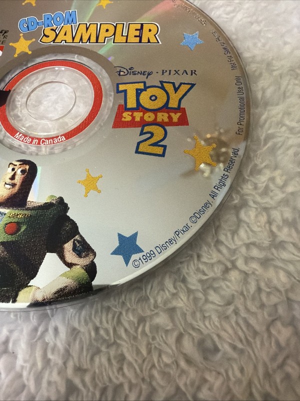 Toy Story 2 PC CD ROM Sampler Disney Interactive 1999 Collector’s Disks Pixar gallery
