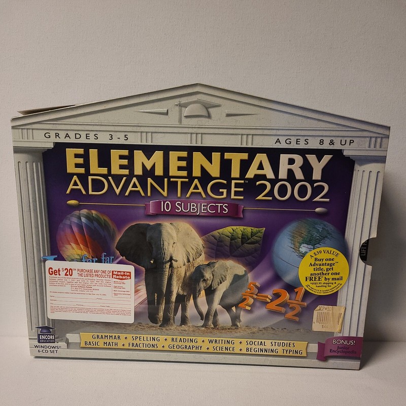 ENCORE – Elementary Advantages 2002 – Grades 3-5 PC 6-CD Set Big Box Set