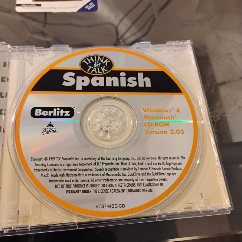 Spanish Language Course CD-Rom Windows 95 / 3.1 /Berlitz Think and Talk gallery