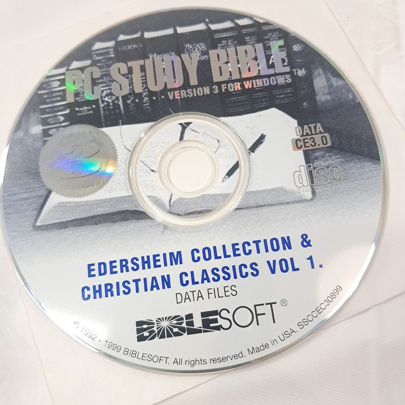 PC Study Bible Biblesoft V3 CD Edersheim Collection & Christian Classics Vol 1