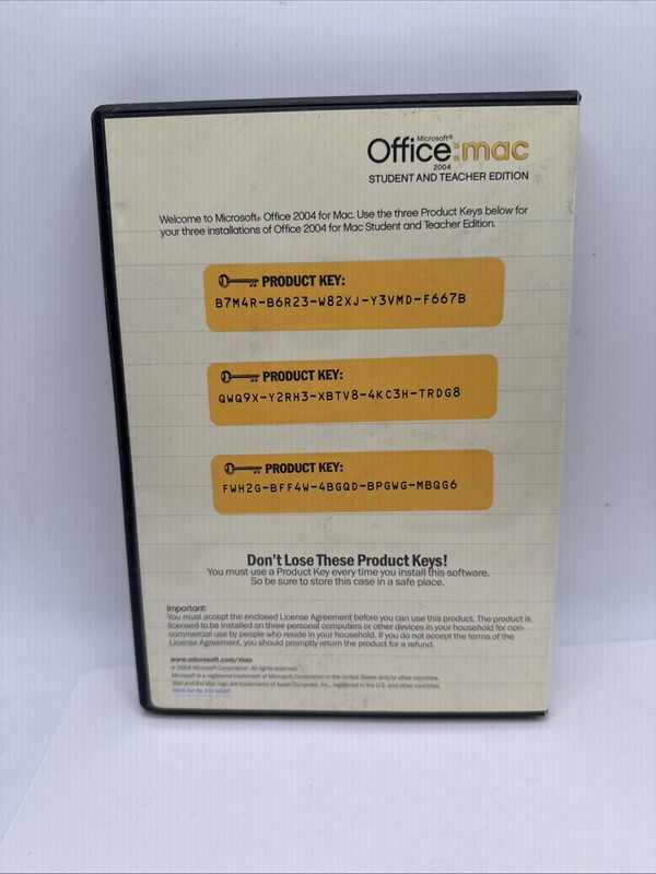 Microsoft Office Mac Student And Teacher Edition 2004 Word Powerpoint Excel gallery