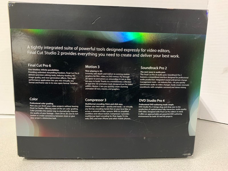 **Final Cut Studio 2 Academic Version Complete Box Set gallery