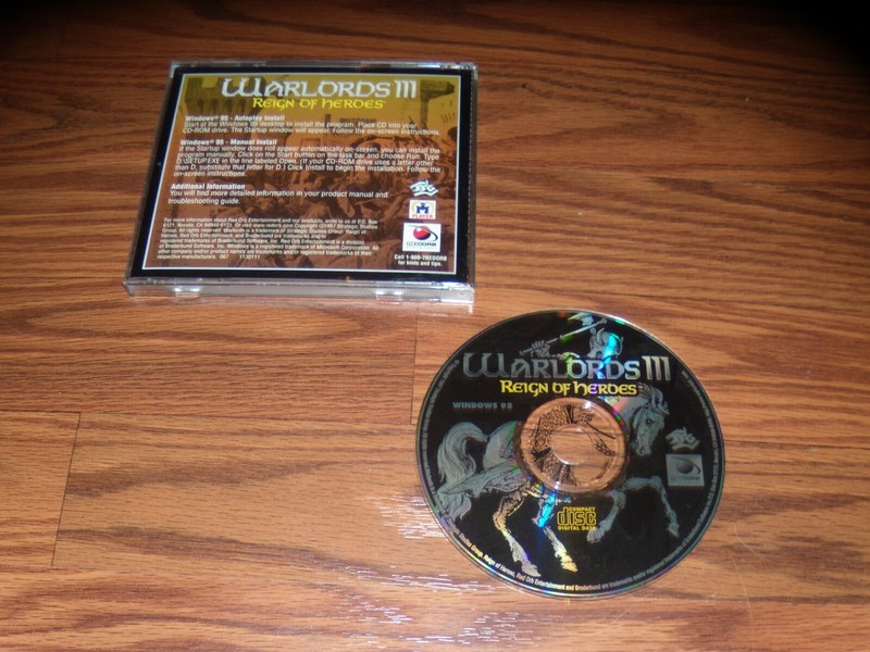 Warlords III Reign of Heroes (PC, 1997) CD-ROM Game