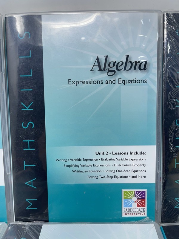 New Algebra Unit 1-9 Math Skills Curriculum Saddleback Interactive CD-ROM Mac/PC gallery