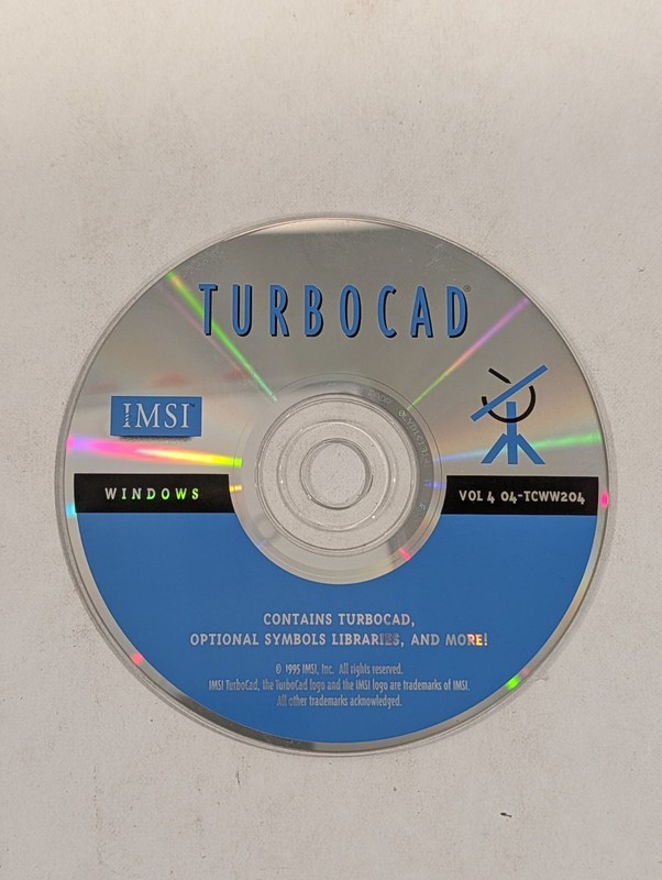 TurboCAD for Windows | Version 4 | Vintage Software | Disc Only