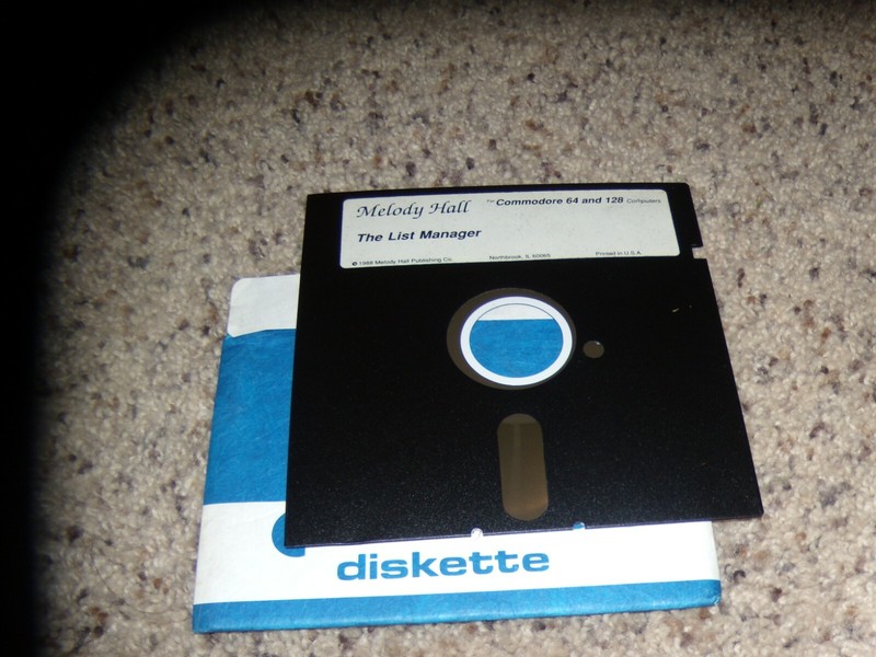The List Manager Commodore 64 C64 Program on 5.25″ disk