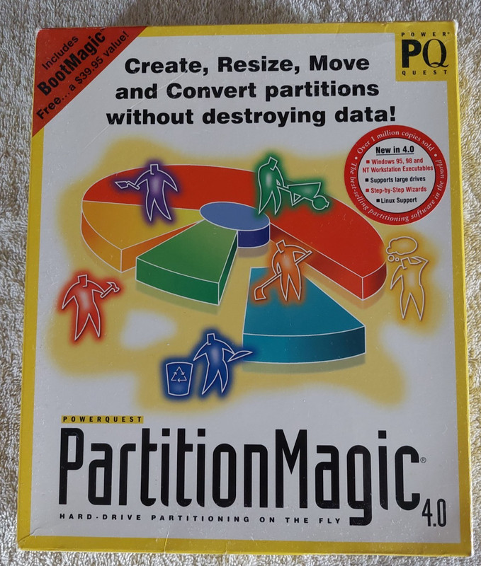 PartitionMagic 4.0 PowerQuest Utility Software Hard Disk Partitioning
