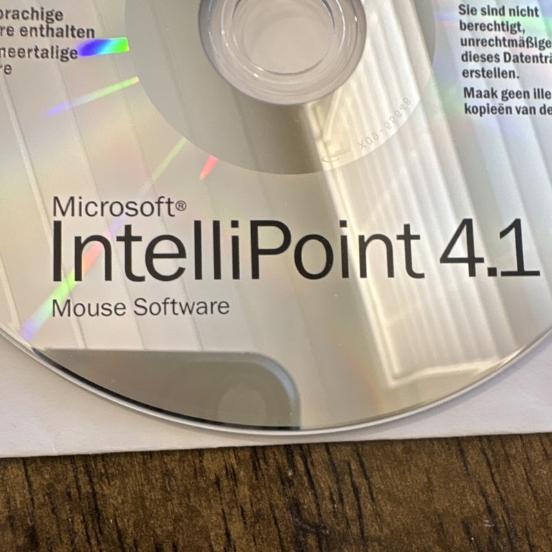Microsoft IntelliPoint 4.1 Drivers Update Software CD Multilingual X08-75073 gallery