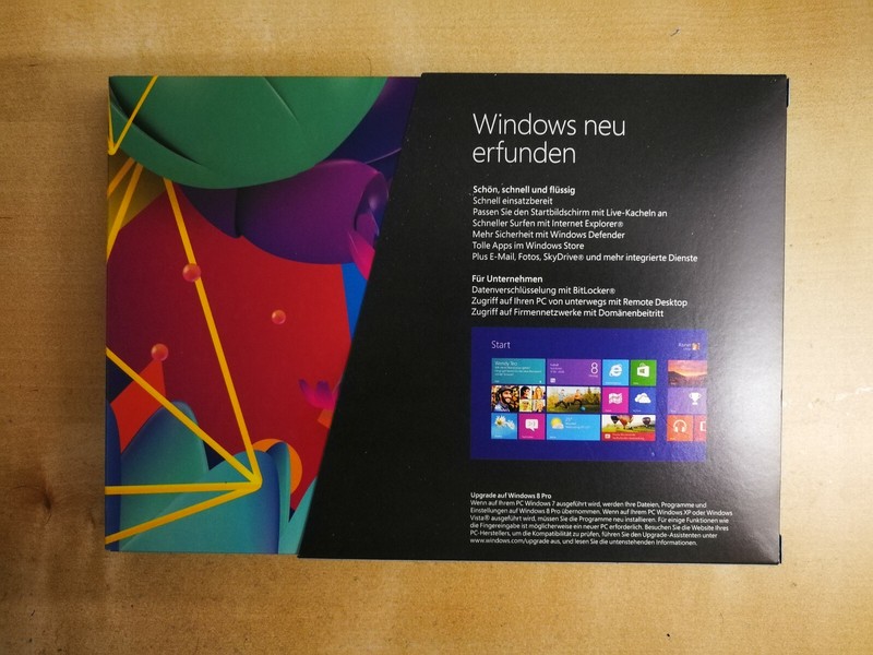 Microsoft Windows 8 Pro 32Bit/64Bit, Update neu OVP Deutsch gallery