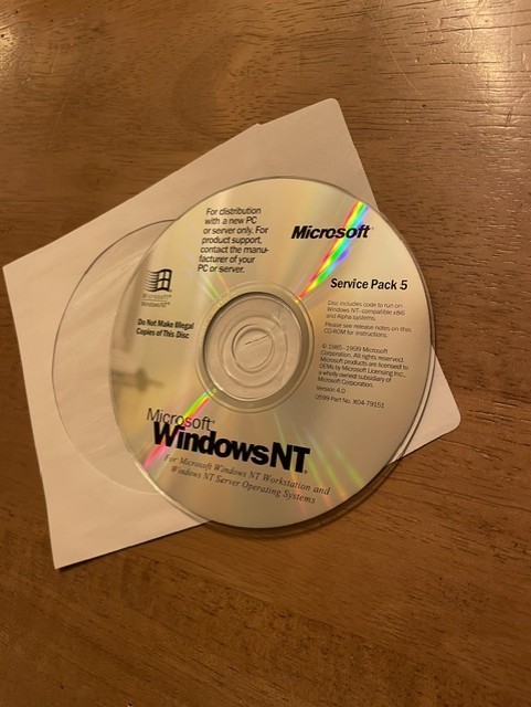 Service Pack 5 SP5 Installation Update CD-ROM 1999 FOR Microsoft Windows NT