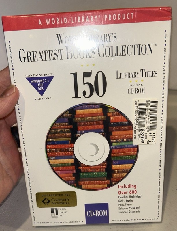 Greatest Books Collection: 150 Books – (1995 World Library, Inc.) – CD-ROM