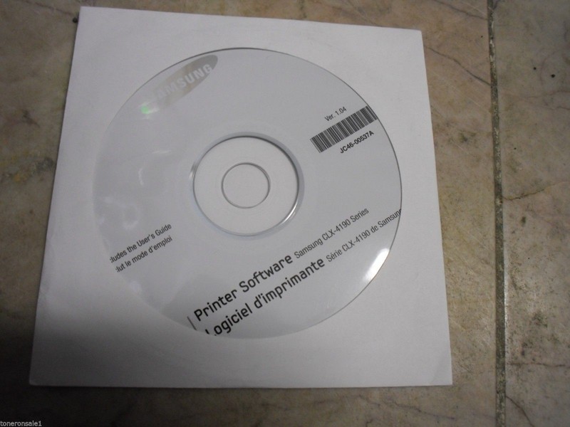 New ! Genuine Samsung CLX-4190 Printer CD Software Drivers JC46-00537A
