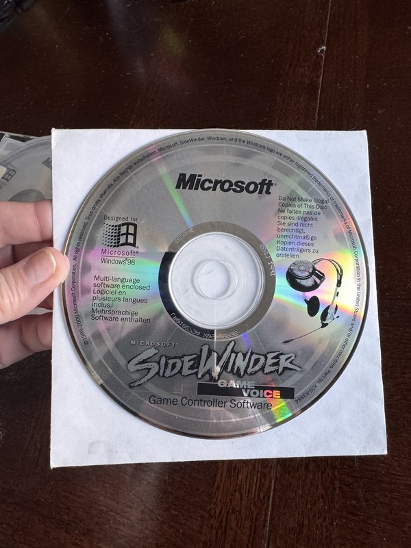 Microsoft SideWinder software gallery