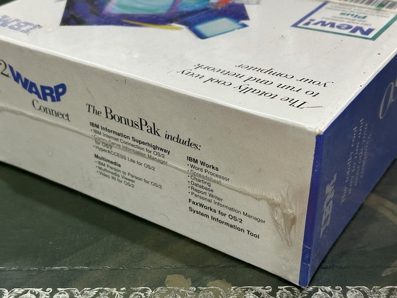 IBM OS/2 Warp Connect Version 3 CD-Rom Vintage Computer Software *New & Sealed* gallery