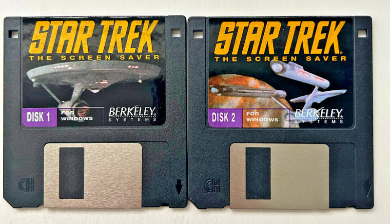 1992 Berkeley Systems STAR TREK The Screen Saver for Windows PC Complete gallery