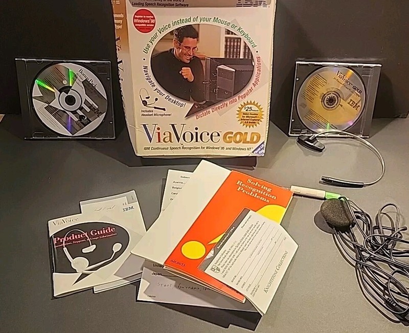 IBM ViaVoice Gold Continuous Speech Recognition Version 4.3 VoiceType CD *Untest